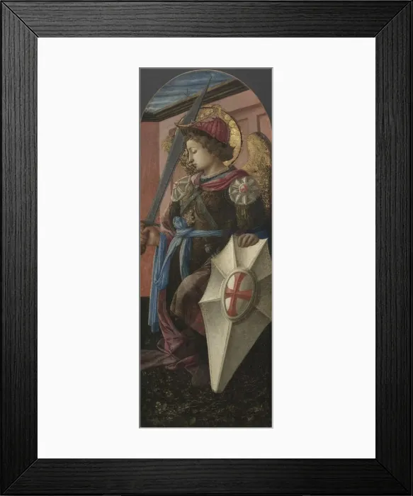 Framed Print : Panel from a Triptych: The Archangel Michael, 1458. Creator: Filippo Lippi (Italian, c Framed Print : Panel from a Triptych: The Archangel Michael, 1458. Creator: Filippo Lippi (Italian, c