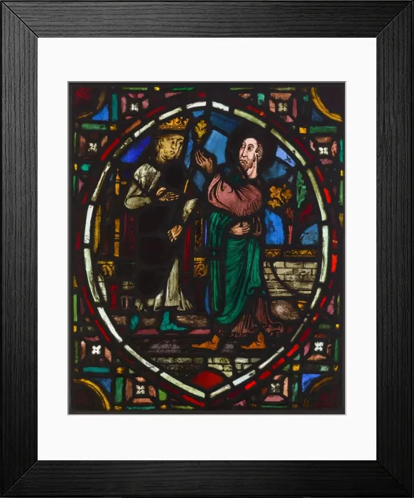 Framed Print : Panel, mid 1200s. Creator: Unknown Framed Print : Panel, mid 1200s. Creator: Unknown