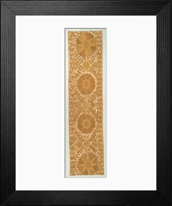 Framed Print : Panel, Probably from a Curtain, 19th century. Creator: Unknown Framed Print : Panel, Probably from a Curtain, 19th century. Creator: Unknown