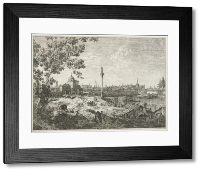 Framed Print : Panorama of a City on a River. Creator: Antonio Canaletto (Italian, 1697-1768) Framed Print : Panorama of a City on a River. Creator: Antonio Canaletto (Italian, 1697-1768)