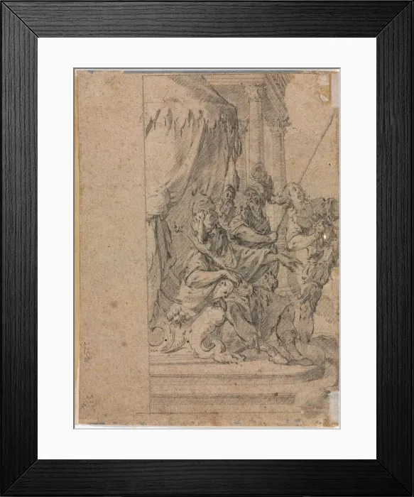 Framed Print : Panthea before Cyrus? (verso), 1655-1660?. Creator: Michel Dorigny (French, 1617-1665) Framed Print : Panthea before Cyrus? (verso), 1655-1660?. Creator: Michel Dorigny (French, 1617-1665)