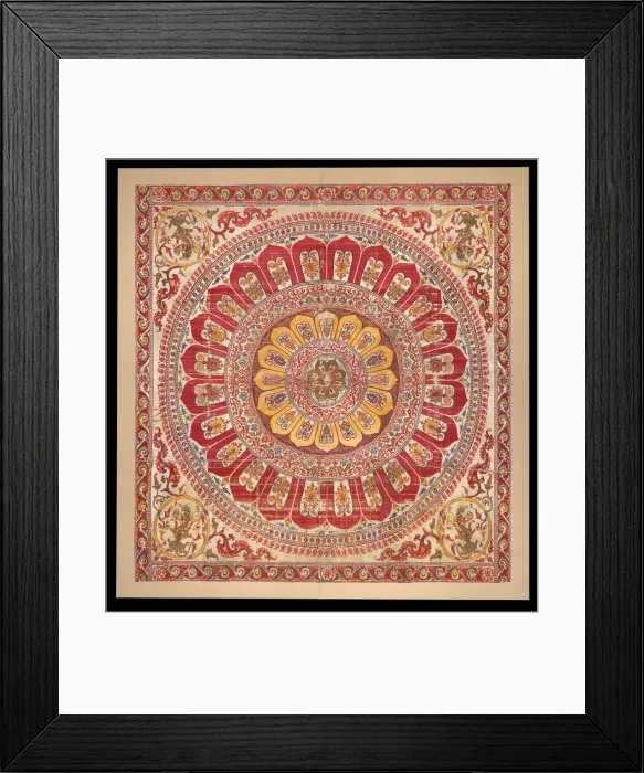Framed Print : Lotus-blossom petal canopy, 1500s-early 1600s. Creator: Unknown Framed Print : Lotus-blossom petal canopy, 1500s-early 1600s. Creator: Unknown