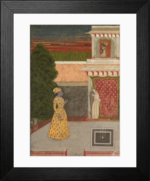 Framed Print : Lovers and an Old Crone, c. 1780 - 1790. Creator: Unknown Framed Print : Lovers and an Old Crone, c. 1780 - 1790. Creator: Unknown