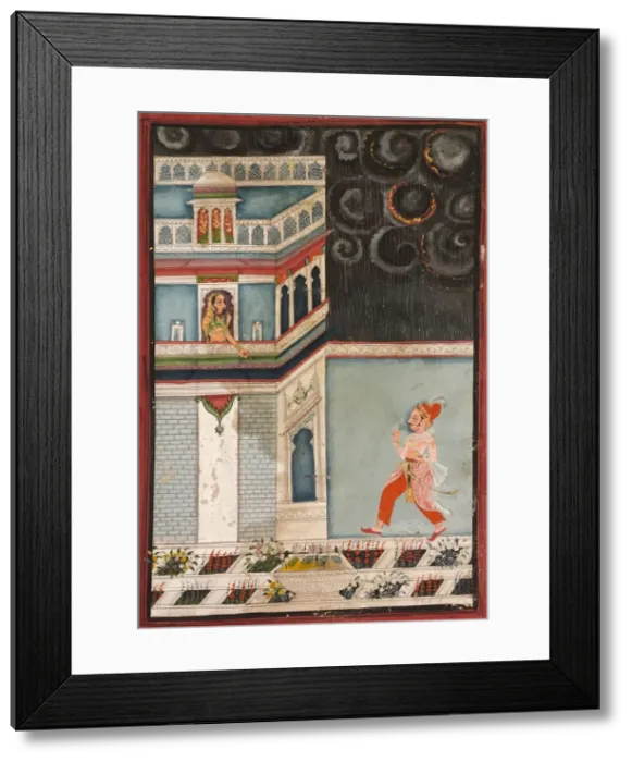 Framed Print : Lovers Tryst, 1750-1800. Creator: Unknown Framed Print : Lovers Tryst, 1750-1800. Creator: Unknown