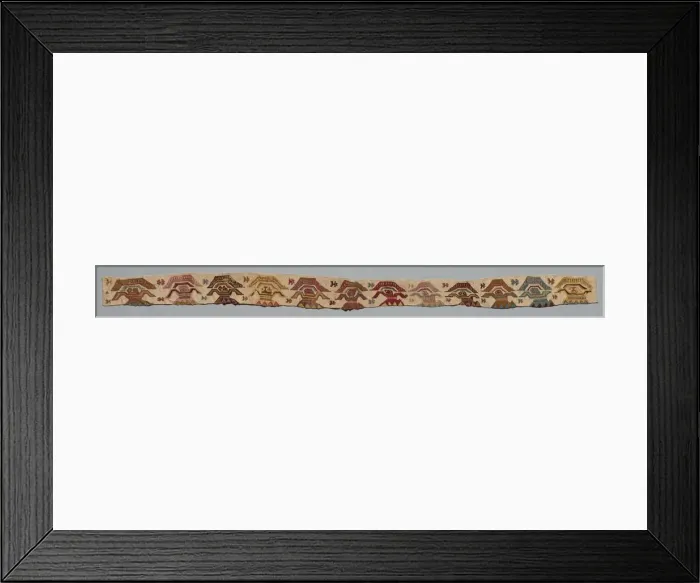 Framed Print : Lower Border of a Garment, 1000-1470s. Creator: Unknown Framed Print : Lower Border of a Garment, 1000-1470s. Creator: Unknown