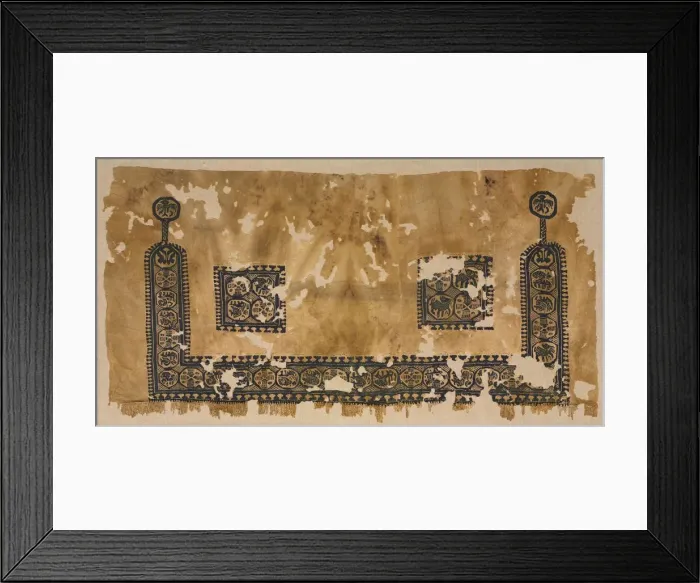 Framed Print : Lower Section of a Tunic, 400s. Creator: Unknown Framed Print : Lower Section of a Tunic, 400s. Creator: Unknown