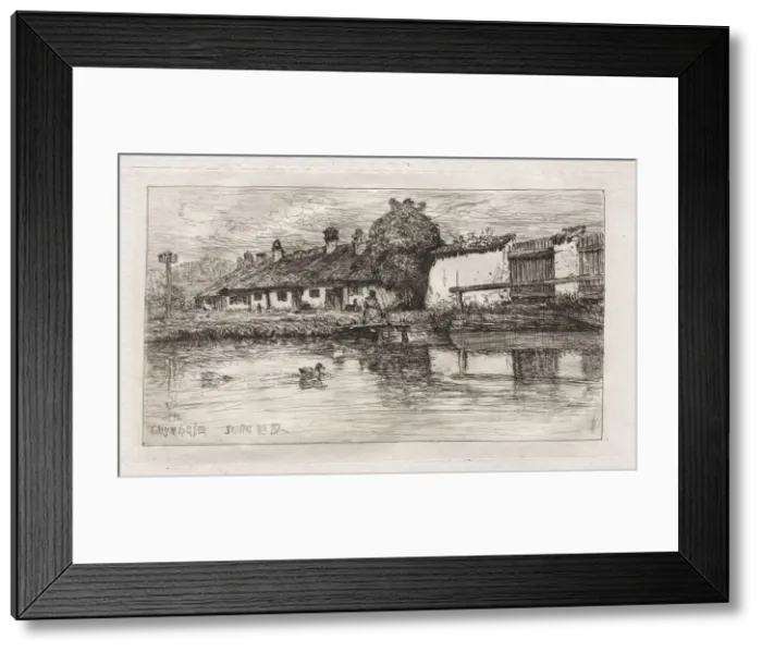 Framed Print : Lustheim, 1879. Creator: Otto H. Bacher (American, 1856-1909) Framed Print : Lustheim, 1879. Creator: Otto H. Bacher (American, 1856-1909)