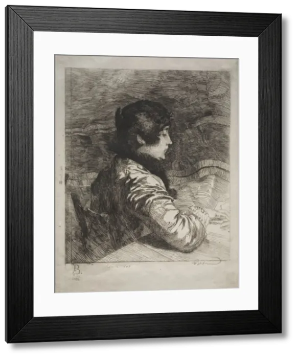 Framed Print : Madame Besnard, 1884. Creator: Albert Besnard (French, 1849-1934) Framed Print : Madame Besnard, 1884. Creator: Albert Besnard (French, 1849-1934)