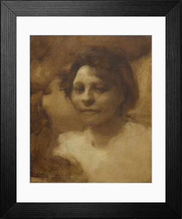 Framed Print : Madame Case, after September 1900, probably summer 1901. Creator: Eugene Carriere Framed Print : Madame Case, after September 1900, probably summer 1901. Creator: Eugene Carriere
