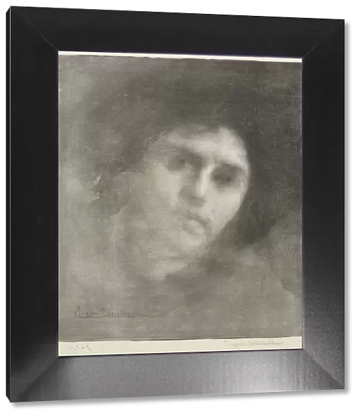 Madame Eugene Carriere (large plate), 1893. Creator: Eugene Carriere (French