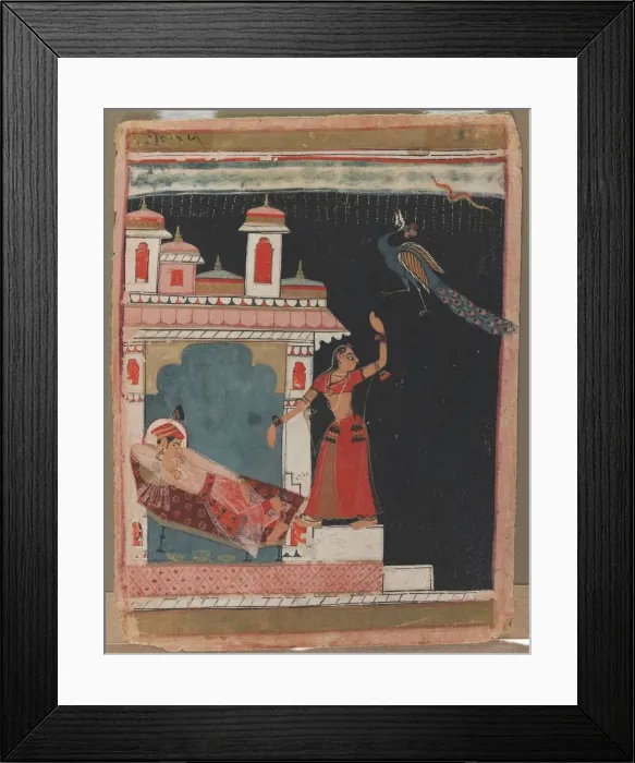 Framed Print : Madhu Madhavi Ragini, c. 1630-1640. Creator: Unknown Framed Print : Madhu Madhavi Ragini, c. 1630-1640. Creator: Unknown