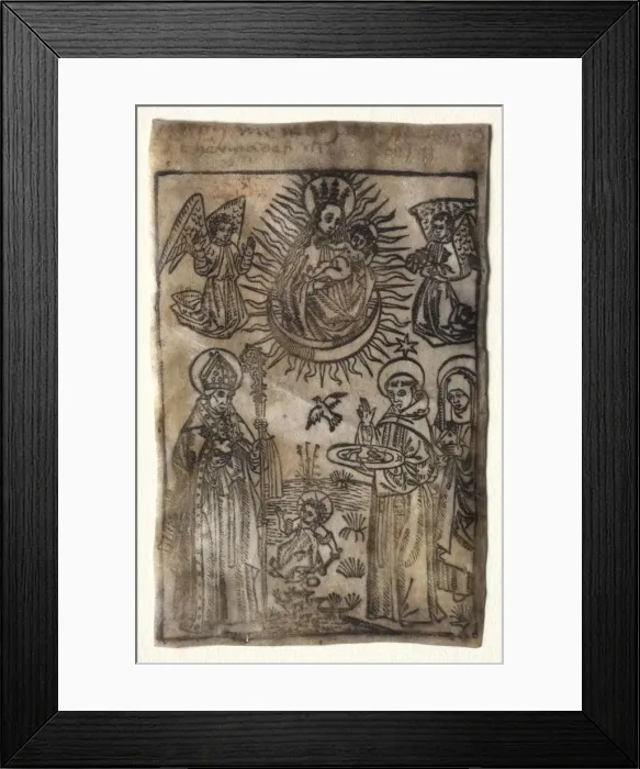 Framed Print : Madonna and Child with Three Members of the St. Augustine Order: Saints Augustine Framed Print : Madonna and Child with Three Members of the St. Augustine Order: Saints Augustine