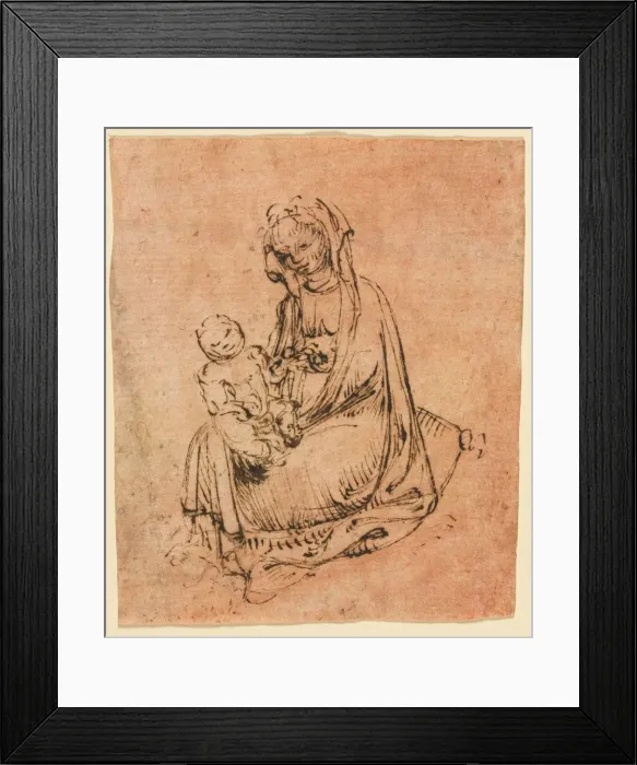 Framed Print : Madonna and Child, c. 1440 / 50. Creator: Stefano da Zevio (Italian, c. 1374-aft 1438), follower of Framed Print : Madonna and Child, c. 1440 / 50. Creator: Stefano da Zevio (Italian, c. 1374-aft 1438), follower of