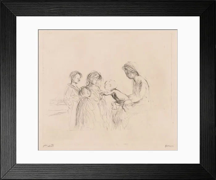 Framed Print : Madonna and Children. Creator: Jean Louis Forain (French, 1852-1931) Framed Print : Madonna and Children. Creator: Jean Louis Forain (French, 1852-1931)