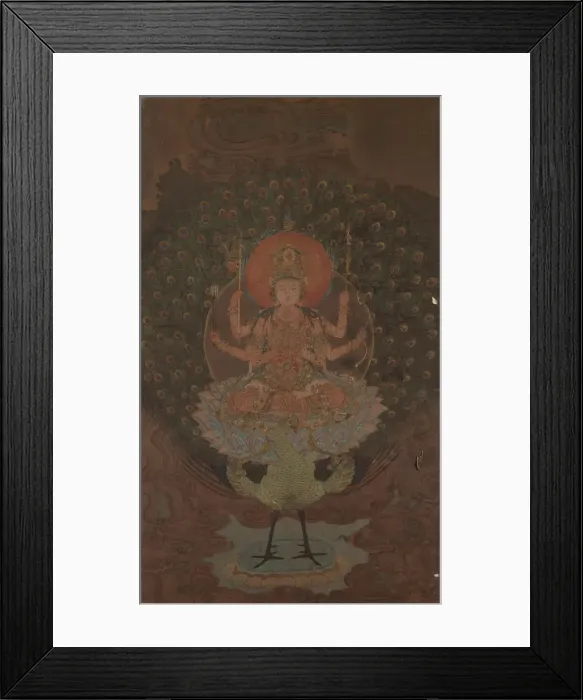 Framed Print : Mahamayuri (Kujaku Myoo), 1868?-1912?. Creator: Unknown Framed Print : Mahamayuri (Kujaku Myoo), 1868?-1912?. Creator: Unknown