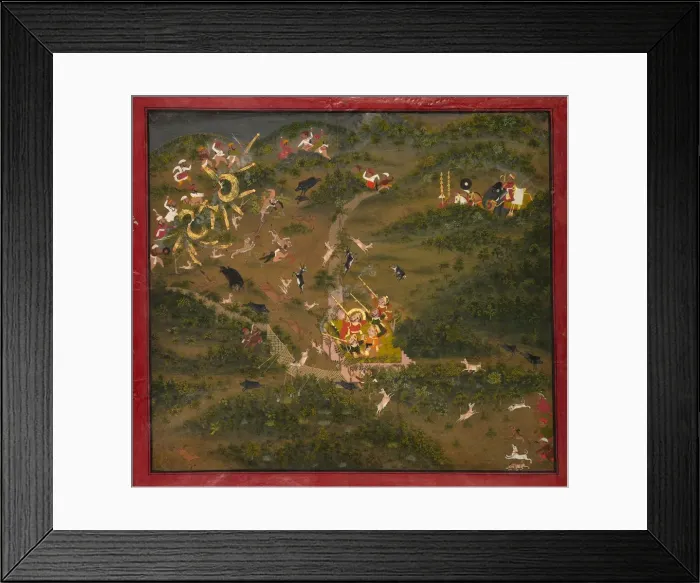Framed Print : Maharaja Jagat Singh Hunting, 1734-1751. Creator: Unknown Framed Print : Maharaja Jagat Singh Hunting, 1734-1751. Creator: Unknown