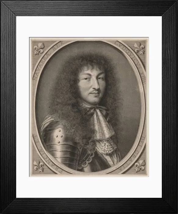 Framed Print : Louis XIV, 1666. Creator: Robert Nanteuil (French, 1623-1678) Framed Print : Louis XIV, 1666. Creator: Robert Nanteuil (French, 1623-1678)