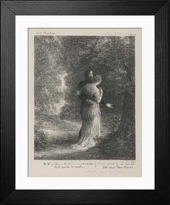 Framed Print : Love Poems by Brahms. Creator: Henri Fantin-Latour (French, 1836-1904) Framed Print : Love Poems by Brahms. Creator: Henri Fantin-Latour (French, 1836-1904)