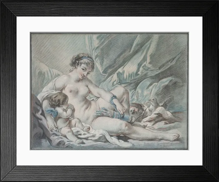 Framed Print : Love Requests Venus to Return His Weapons to Him, 1768. Creator: Louis-Marin Bonnet (French Framed Print : Love Requests Venus to Return His Weapons to Him, 1768. Creator: Louis-Marin Bonnet (French