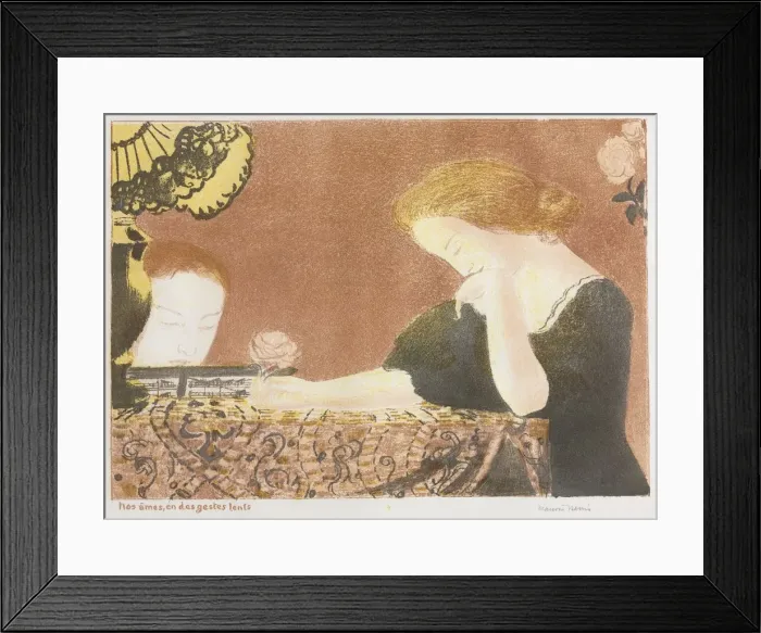 Framed Print : Love: Our Souls, in Slight Gestures, 1892-1898 (published 1911). Creator: Maurice Denis (French Framed Print : Love: Our Souls, in Slight Gestures, 1892-1898 (published 1911). Creator: Maurice Denis (French