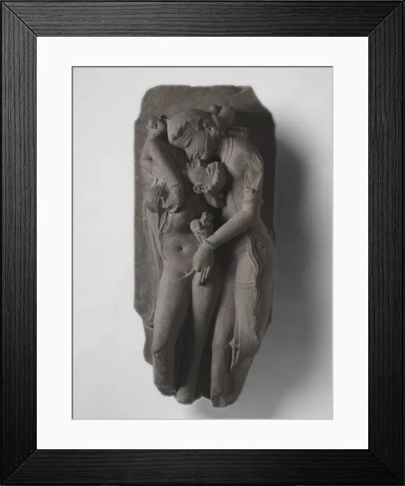Framed Print : Lovers (Mithuna), 1000s. Creator: Unknown Framed Print : Lovers (Mithuna), 1000s. Creator: Unknown
