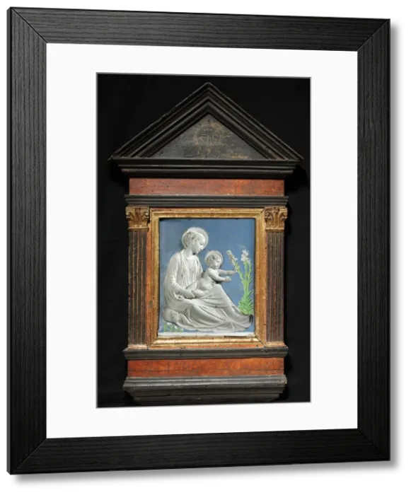 Framed Print : Madonna and Child, c. 1460-1470. Creator: Luca della Robbia (Italian, 1400 ?-1482) Framed Print : Madonna and Child, c. 1460-1470. Creator: Luca della Robbia (Italian, 1400 ?-1482)