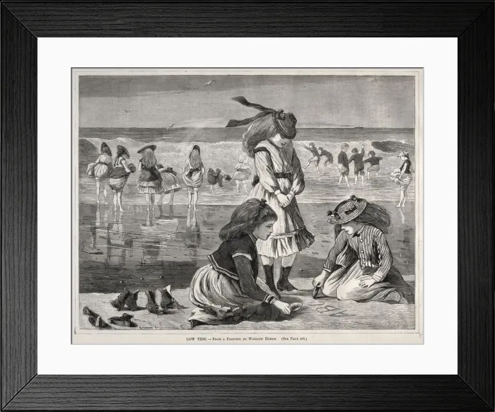Framed Print : Low Tide, 1870. Creator: Winslow Homer (American, 1836-1910) Framed Print : Low Tide, 1870. Creator: Winslow Homer (American, 1836-1910)