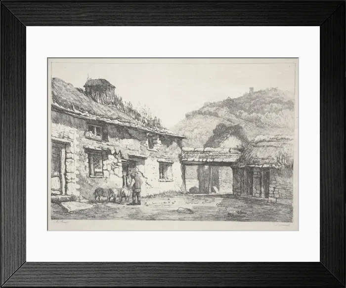 Framed Print : Lynmouth, 1819. Creator: Samuel Prout (British, 1783-1852) Framed Print : Lynmouth, 1819. Creator: Samuel Prout (British, 1783-1852)