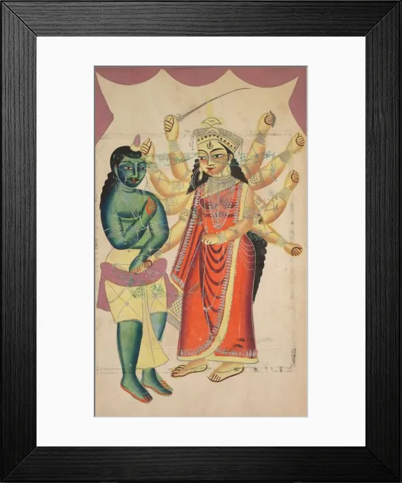 Framed Print : Durga, 1800s. Creator: Unknown Framed Print : Durga, 1800s. Creator: Unknown