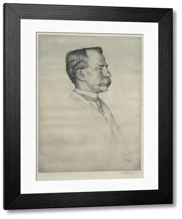 Framed Print : E. T. Bull, 1907. Creator: William Strang (British, 1859-1921) Framed Print : E. T. Bull, 1907. Creator: William Strang (British, 1859-1921)