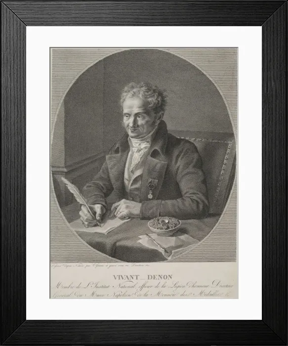Framed Print : Dominique Vivant-Denon, 1810. Creator: Christophe Guerin (French, 1758-1831) Framed Print : Dominique Vivant-Denon, 1810. Creator: Christophe Guerin (French, 1758-1831)