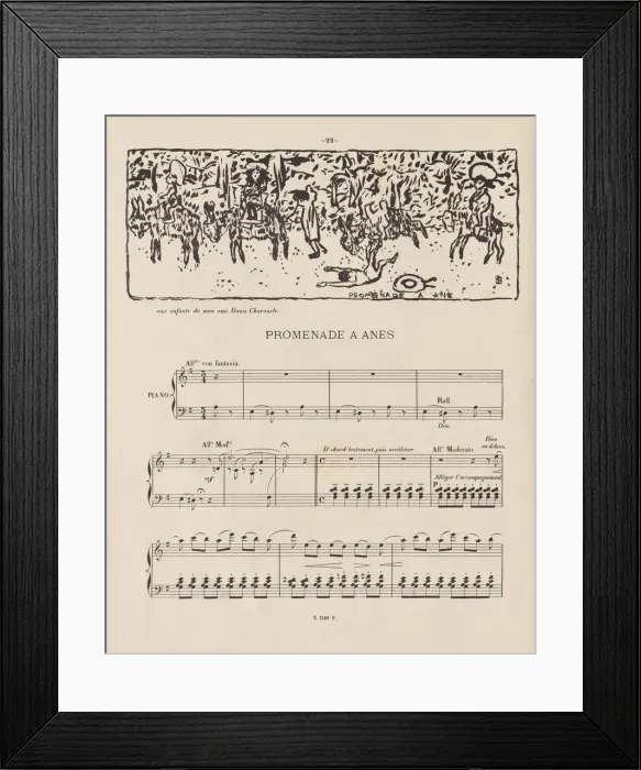 Framed Print : Donkey Ride, 1893. Creator: Pierre Bonnard (French, 1867-1947) Framed Print : Donkey Ride, 1893. Creator: Pierre Bonnard (French, 1867-1947)