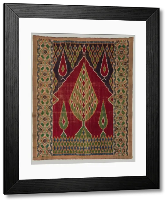 Framed Print : Door curtain, 1800s. Creator: Unknown Framed Print : Door curtain, 1800s. Creator: Unknown