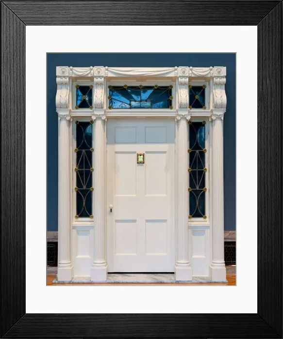 Framed Print : Doorway from the Isaac Gillet House, Painesville, Ohio, 1821. Creator: Jonathan Goldsmith Framed Print : Doorway from the Isaac Gillet House, Painesville, Ohio, 1821. Creator: Jonathan Goldsmith