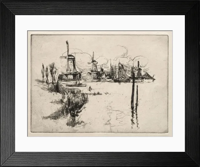 Framed Print : Dordrecht. Creator: John Henry Twachtman (American, 1853-1902) Framed Print : Dordrecht. Creator: John Henry Twachtman (American, 1853-1902)