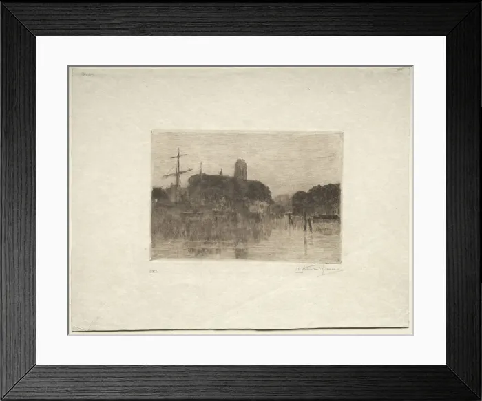 Framed Print : Dordrecht. Creator: Charles Nicolas Storm van s-Gravesande (Dutch, 1841-1924) Framed Print : Dordrecht. Creator: Charles Nicolas Storm van s-Gravesande (Dutch, 1841-1924)