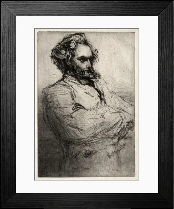 Framed Print : Drouet, 1859. Creator: James McNeill Whistler (American, 1834-1903) Framed Print : Drouet, 1859. Creator: James McNeill Whistler (American, 1834-1903)