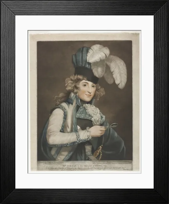 Framed Print : Dorothy Jordan, 1791. Creator: John Jones (British, c. 1745-1797) Framed Print : Dorothy Jordan, 1791. Creator: John Jones (British, c. 1745-1797)