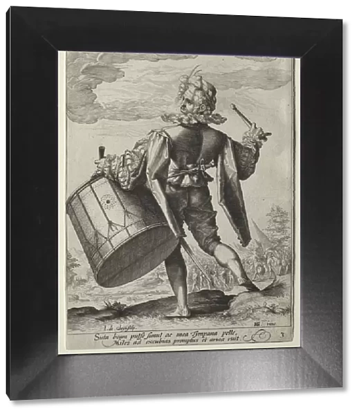 Drummer, 1587. Creator: Jacob de Gheyn II (Dutch, 1565-1629); Hendrick Goltzius (Dutch, 1558-1617)