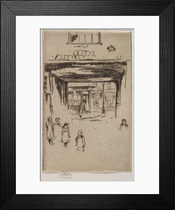 Framed Print : Drury Lane. Creator: James McNeill Whistler (American, 1834-1903) Framed Print : Drury Lane. Creator: James McNeill Whistler (American, 1834-1903)