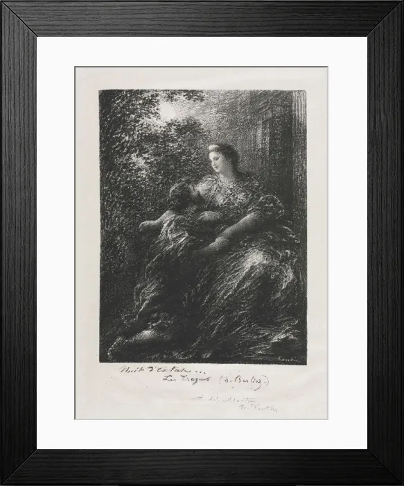 Framed Print : Duet of the Trojans, 1894. Creator: Henri Fantin-Latour (French, 1836-1904) Framed Print : Duet of the Trojans, 1894. Creator: Henri Fantin-Latour (French, 1836-1904)
