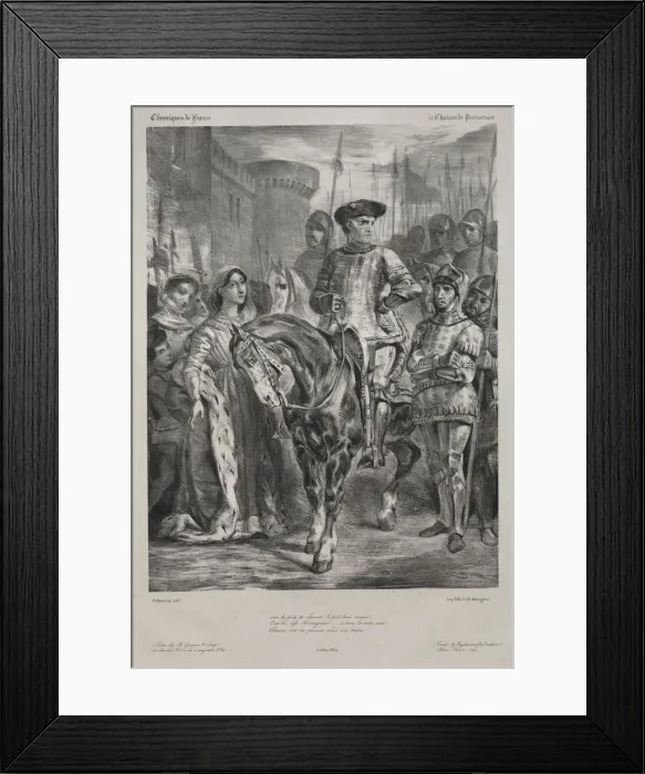 Framed Print : Duguesclin, 1829. Creator: Eugene Delacroix (French, 1798-1863) Framed Print : Duguesclin, 1829. Creator: Eugene Delacroix (French, 1798-1863)