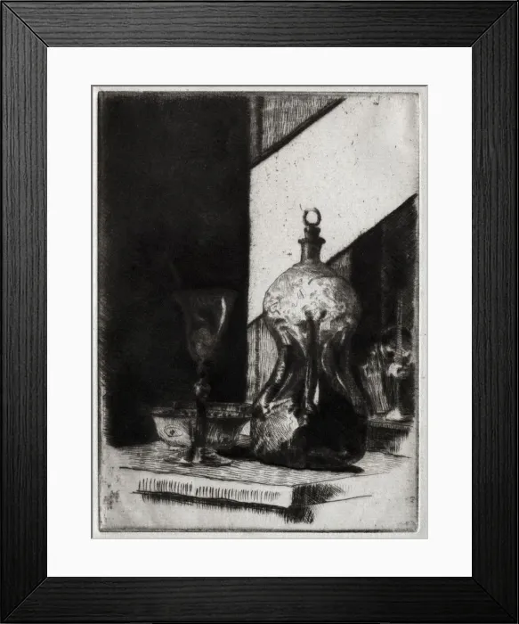 Framed Print : Dutch Schnapps, 1885-1893. Creator: J. Alden Weir (American, 1852-1919) Framed Print : Dutch Schnapps, 1885-1893. Creator: J. Alden Weir (American, 1852-1919)