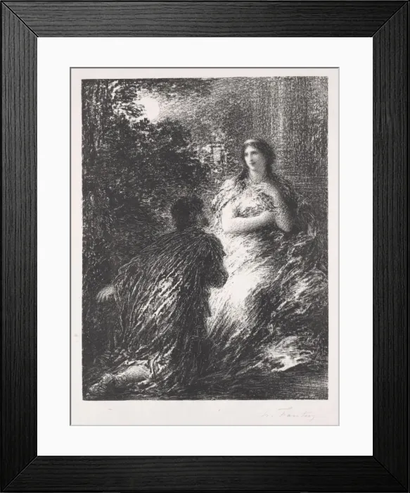 Framed Print : Duo des Troyens, 1894-1895. Creator: Henri Fantin-Latour (French, 1836-1904) Framed Print : Duo des Troyens, 1894-1895. Creator: Henri Fantin-Latour (French, 1836-1904)