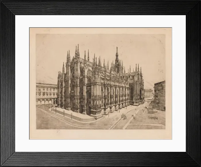 Framed Print : Cathedral, Milan. Creator: Otto H. Bacher (American, 1856-1909) Framed Print : Cathedral, Milan. Creator: Otto H. Bacher (American, 1856-1909)