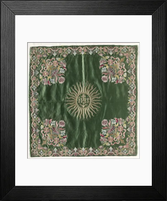 Framed Print : Chalice Veil, 1700s. Creator: Unknown Framed Print : Chalice Veil, 1700s. Creator: Unknown