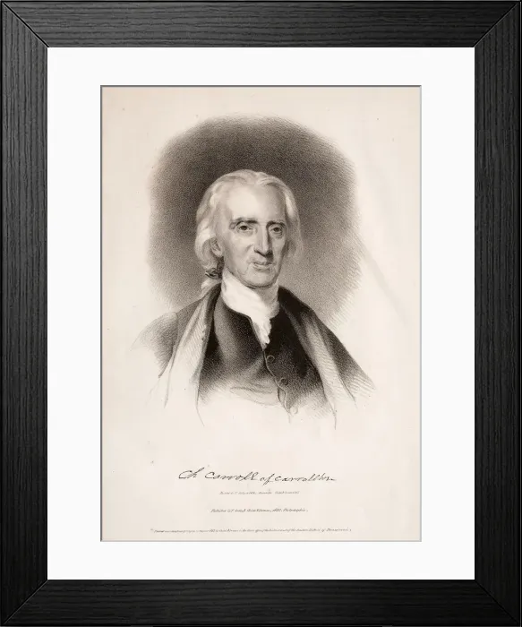 Framed Print : Charles Carroll of Carrollton, Maryland, 1832. Creator: Albert Newsam (American, 1809-1864) Framed Print : Charles Carroll of Carrollton, Maryland, 1832. Creator: Albert Newsam (American, 1809-1864)