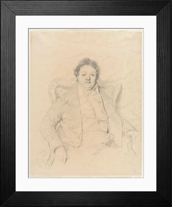 Framed Print : Charles Thevenin, after Ingres, 1800s. Creator: Anonymous Framed Print : Charles Thevenin, after Ingres, 1800s. Creator: Anonymous