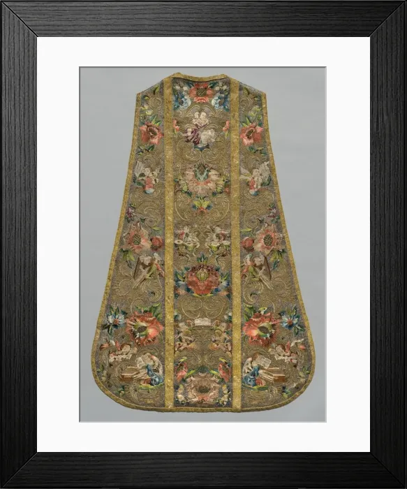 Framed Print : Chasuble, 1675-1699. Creator: Unknown Framed Print : Chasuble, 1675-1699. Creator: Unknown
