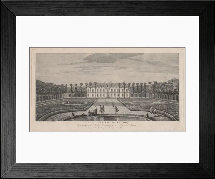 Framed Print : Chateau of Bagnolet. Creator: Jacques Rigaud (French, 1681-1754) Framed Print : Chateau of Bagnolet. Creator: Jacques Rigaud (French, 1681-1754)